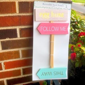 Reversible Easter Yard Stakes